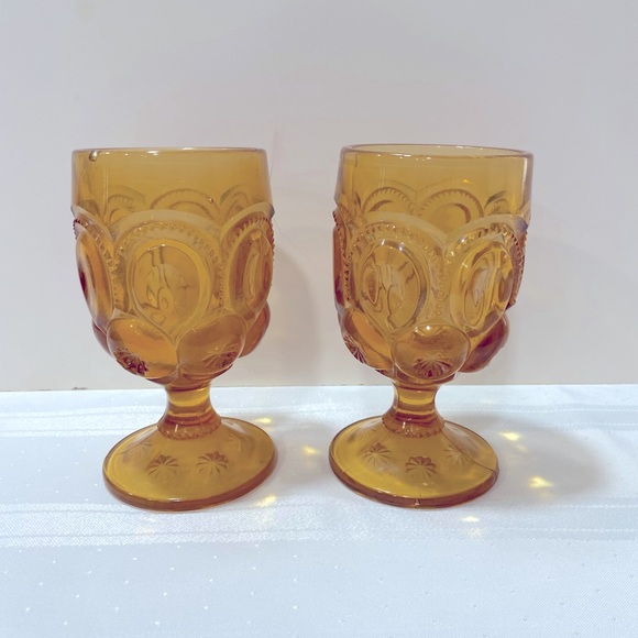 Other - Vintage amber water glasses